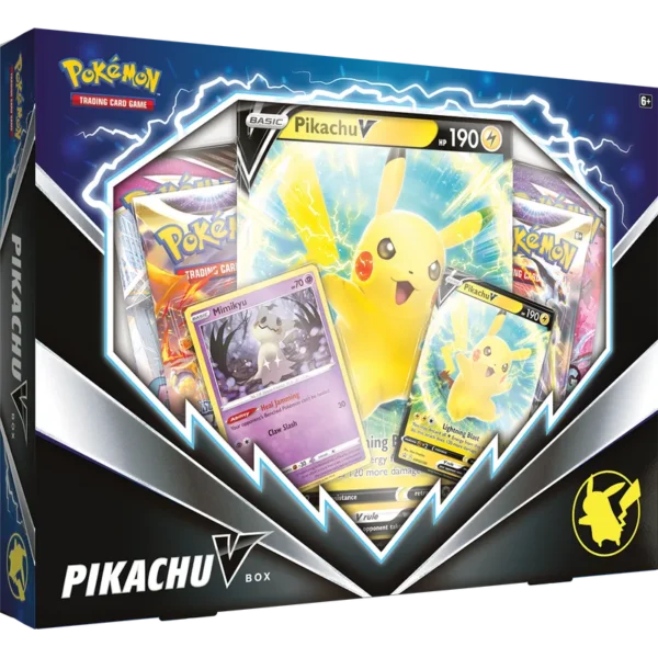 Pokémon TCG: Pikachu V Box z lewej