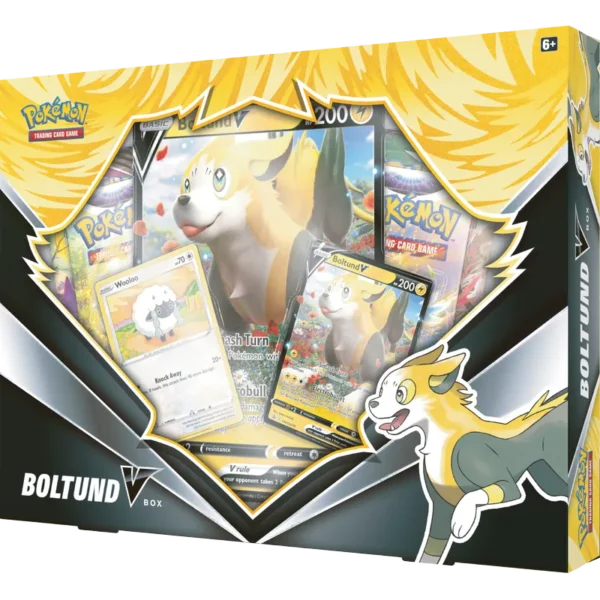 Pokémon TCG: V Box Boltund z lewej