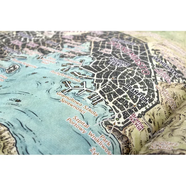 Dungeons and Dragons Zstąpienie do Avernusa Mapa miasta 2