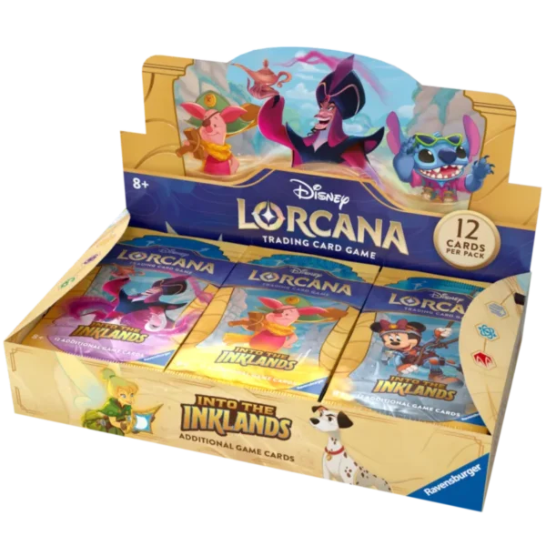 Booster box zawierający 24 boostery z serii Disney Lorcana Into The Inklands