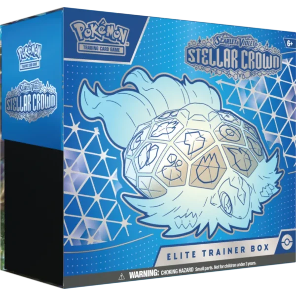 Pokemon TCG Elite Trainer Box Scarlet Violet Stellar Crown od prawej strony
