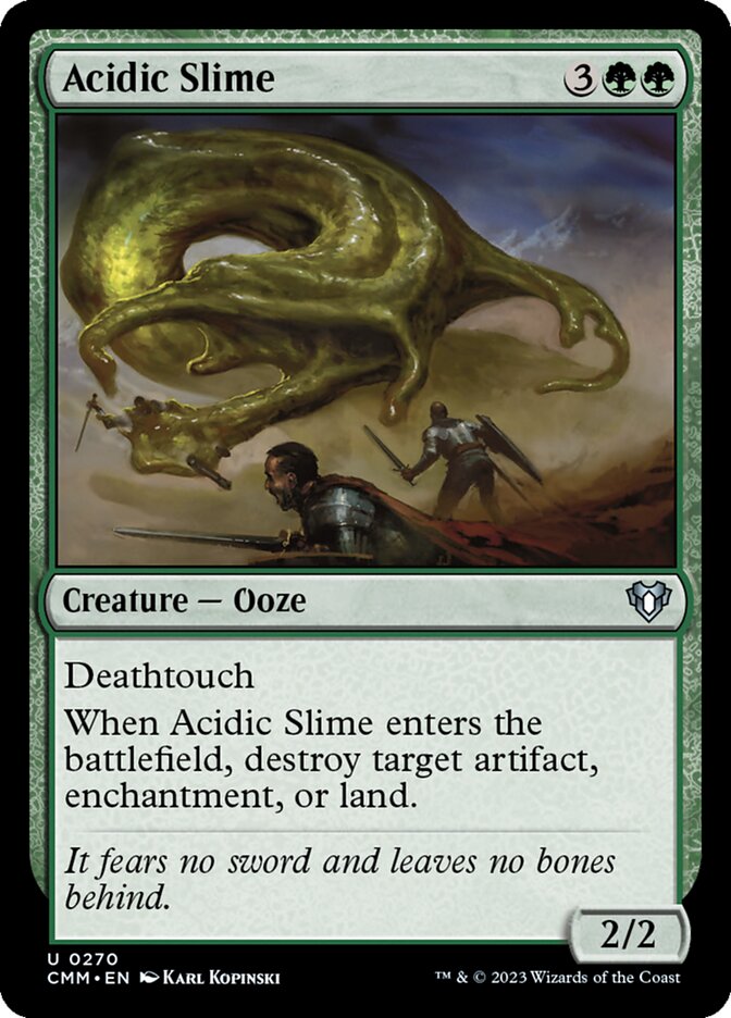 Acidic Slime Creature Ooze MTG Card Set Commander Masters