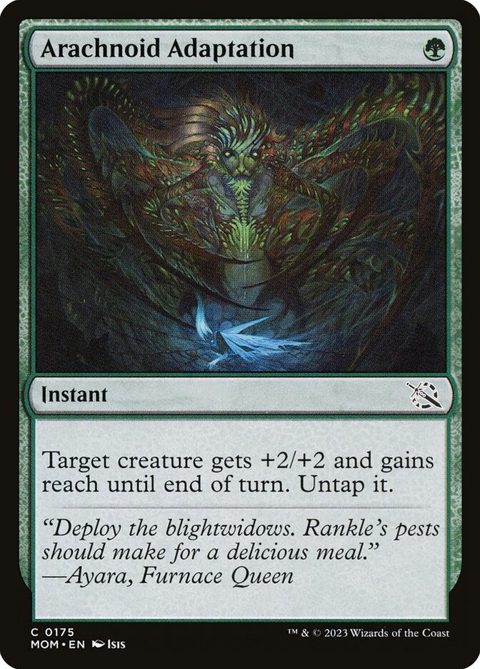 MTG Karta, Arachnoid Adaptation, Instant, Set: March of the Machine