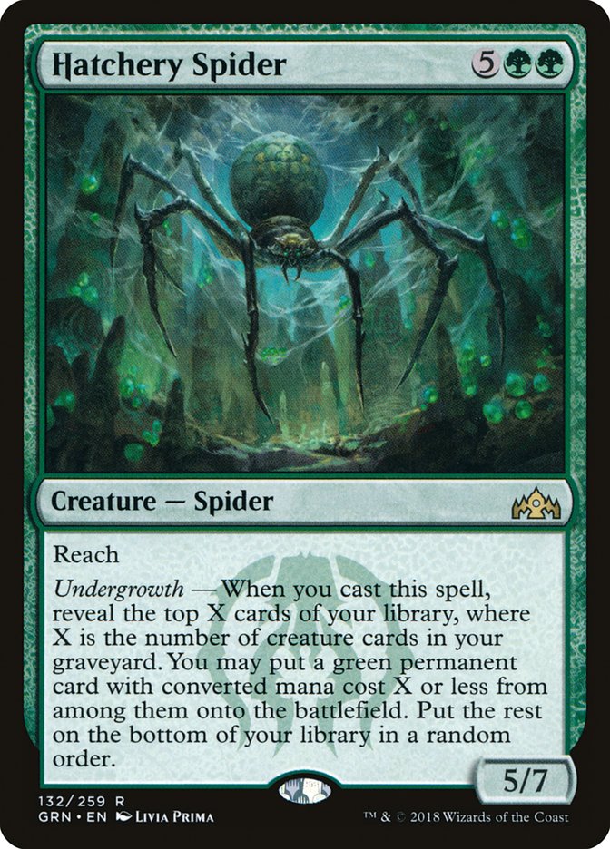 MTG Karta, Hatchery Spider, Creature - Spider, Set: Guilds of Ravnica