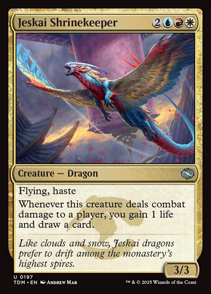 MTG Karta Jeskai Shrinekeeper Creature Dragon Set: Tarkir Dragonstorm