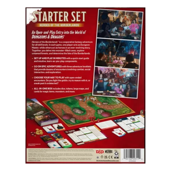 Dungeons and Dragons Starter Set Heroes of the Borderlands tyl