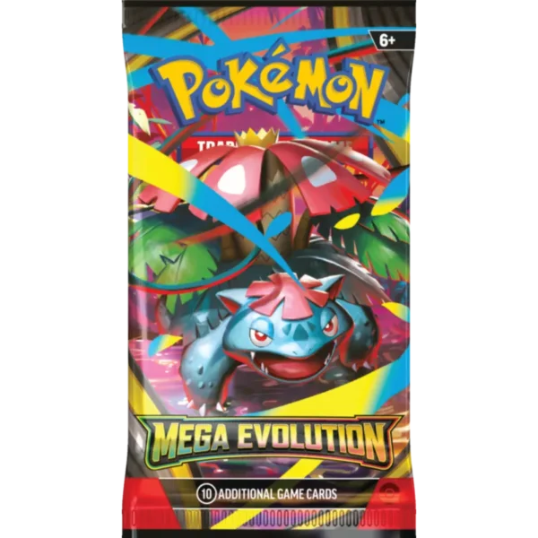 Mega Evolution Booster z Mega Venasaur na opakowaniu