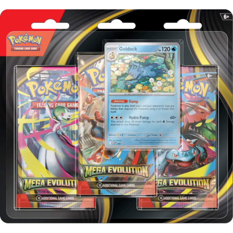 3-Pack Blister Mega Evolution Golduck