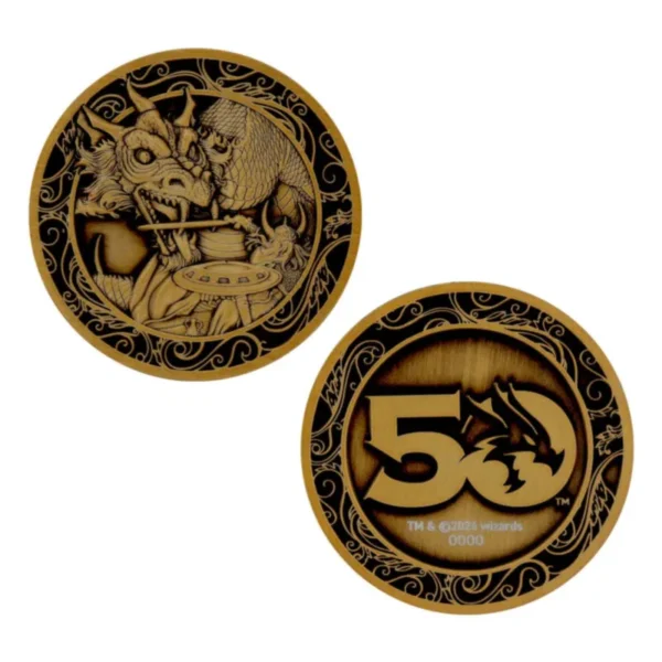 Dungeons & Dragons Anniversary Antique Gold Edition Collectable Coin moneta