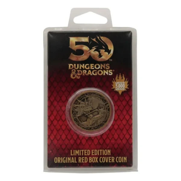 Dungeons & Dragons Anniversary Antique Gold Edition Collectable Coin przod pudelka