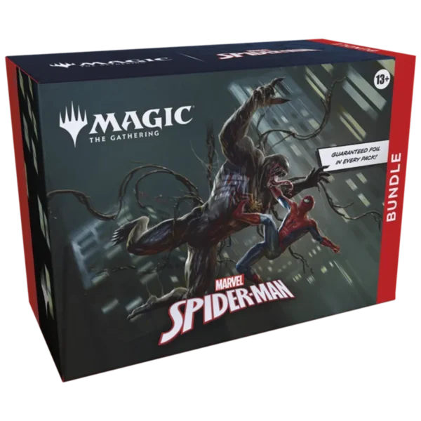 MTG Marvels Spider Man Bundle od lewej strony