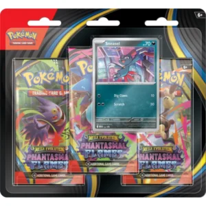 Pokémon TCG: Mega Evolution - Phantasmal Flames - 3-Pack Blister - Weavile