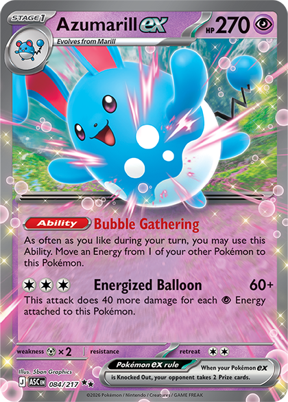 Azumarill ex ASCen 084/217